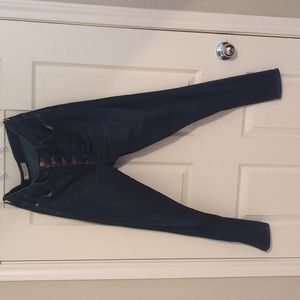 Madewell 9" High Rise Dark Wash Skinny Jeans